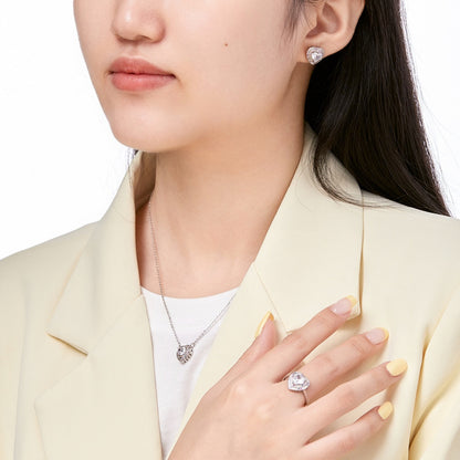 [Luxe Jewelry]Delicate Ebullient Heart Shape Wedding Ring