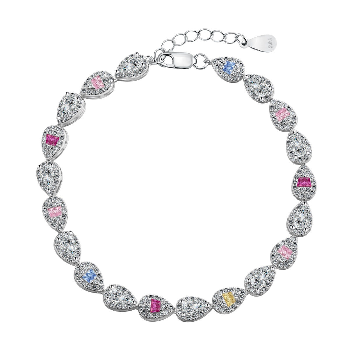 [Luxe Jewelry]0.25 Carat Radiant Water Drop Shape Daily Bracelet