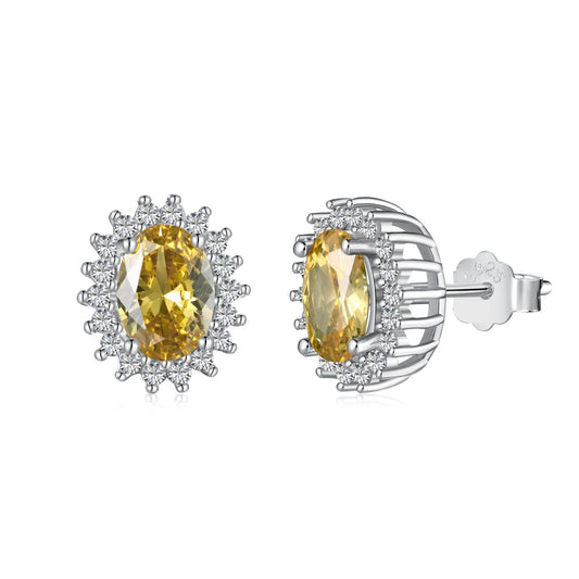 [Luxe Jewelry]Delicate Radiant Oval Cut Daily Earrings