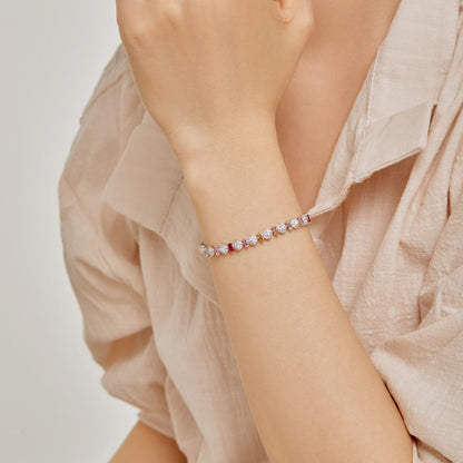 [Luxe Jewelry]Radiant Colorful Round Shape Daily Bracelet