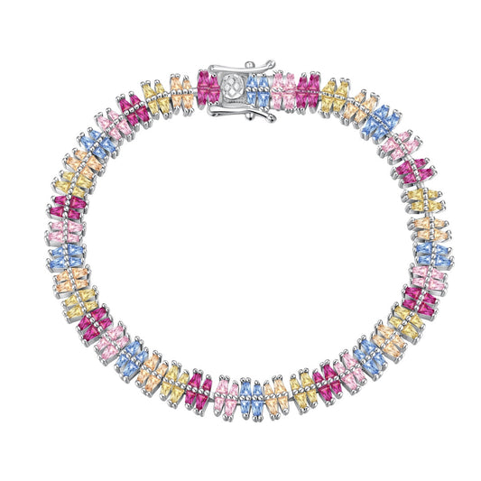 [Luxe Jewelry]Sparkling Exquisite Multi Cut Party Bracelet