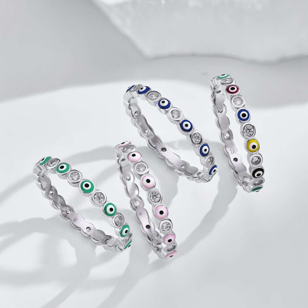 [Luxe Jewelry]Sparkling Vibrant Round Shape Daily Ring