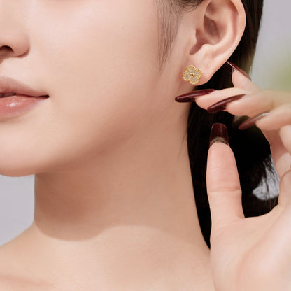 [Luxe Jewelry]Four Leaf Clover Fashion Earrings