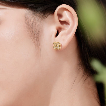 [Luxe Jewelry]Four Leaf Clover Fashion Earrings