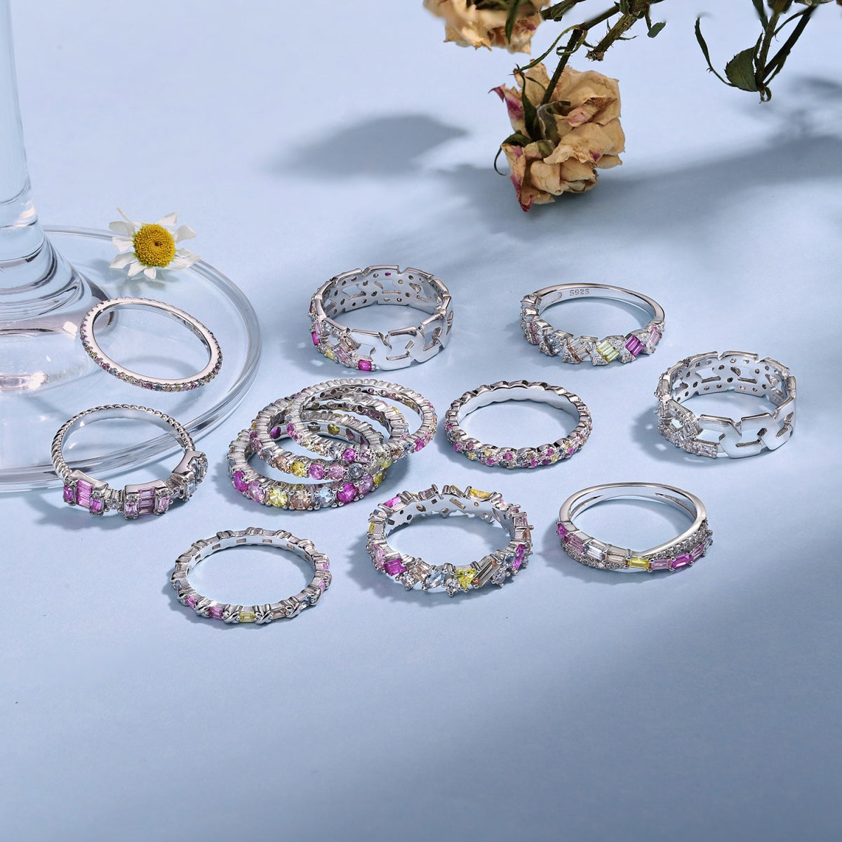[Luxe Jewelry]Dainty Ebullient Round Cut Daily Ring