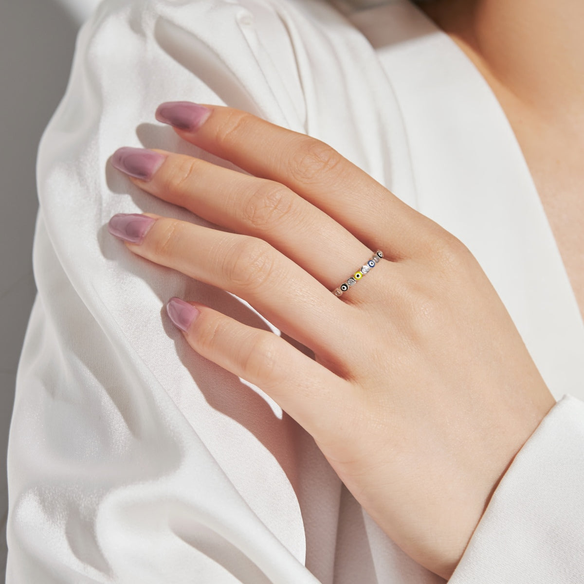 [Luxe Jewelry]Sparkling Vibrant Round Shape Daily Ring
