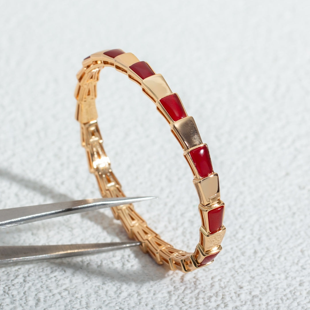 [Luxe Jewelry]SERPENTI BRACELET PINK GOLD RUBELLITE
