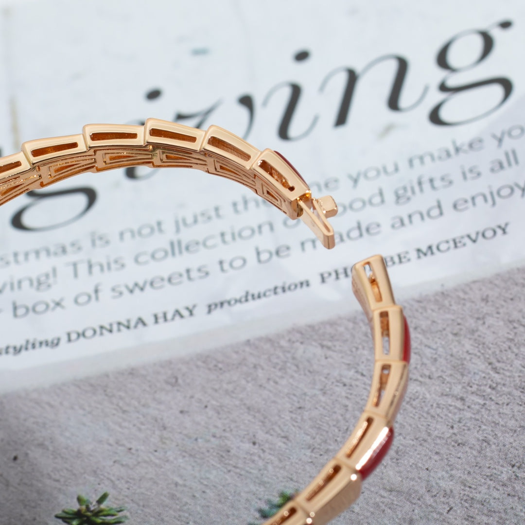[Luxe Jewelry]SERPENTI BRACELET PINK GOLD RUBELLITE