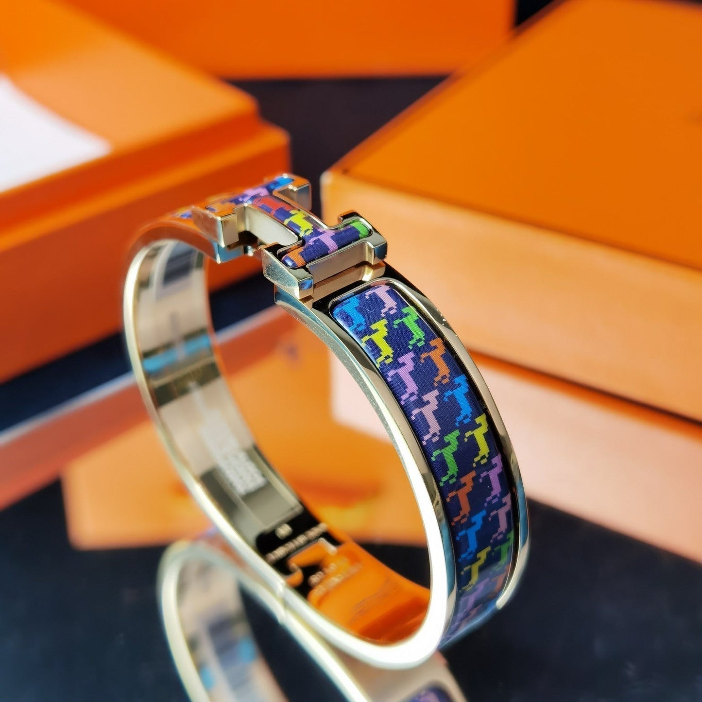 [Luxe Jewelry]H HORSE BRACELET 12MM