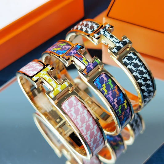 [Luxe Jewelry]H HORSE BRACELET 12MM