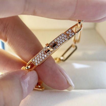 [Luxe Jewelry]CHAINE BRACELET SMALL MODEL DIAMOND
