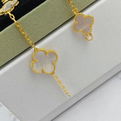 [Luxe Jewelry]MAGIC CLOVER MOP GOLD BRACELET 5 MOTIFS