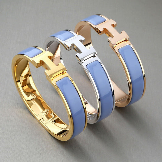 [Luxe Jewelry]H BRACELET ROMANTIC BLUE 12MM