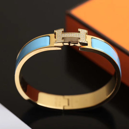 [Luxe Jewelry]H CLOUD BLUE BRACELET GOLD DIAMOND
