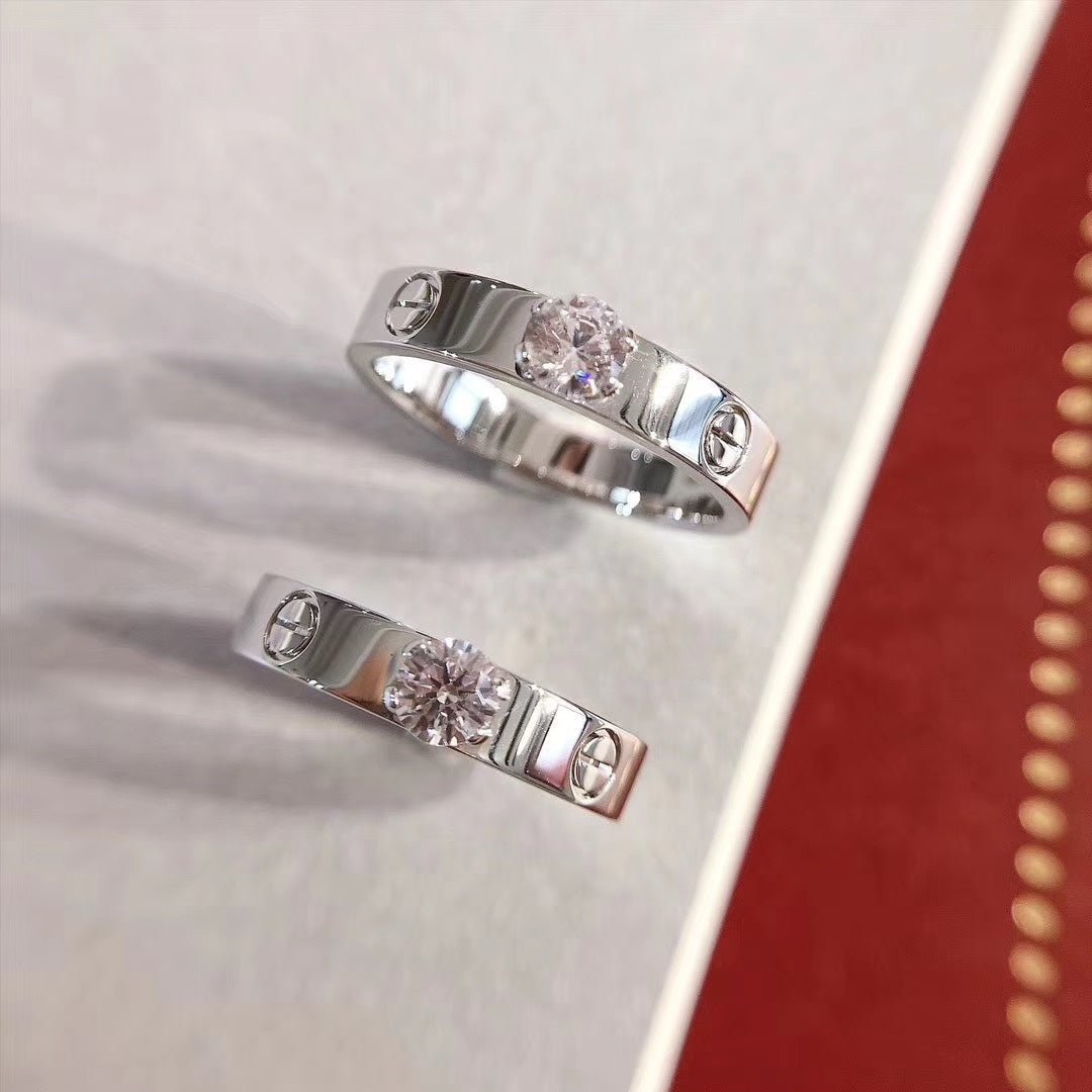 [Luxe Jewelry]LOVE RING 3.6MM 1 BIG DIAMOND