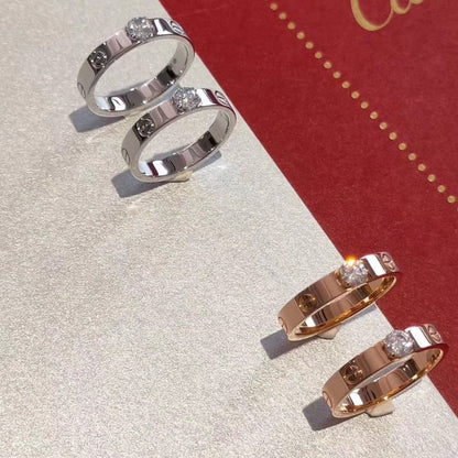 [Luxe Jewelry]LOVE RING 3.6MM 1 BIG DIAMOND