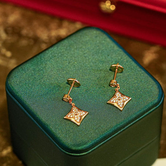 [Luxe Jewelry]STAR DIAMONDS EARRINGS GOLD