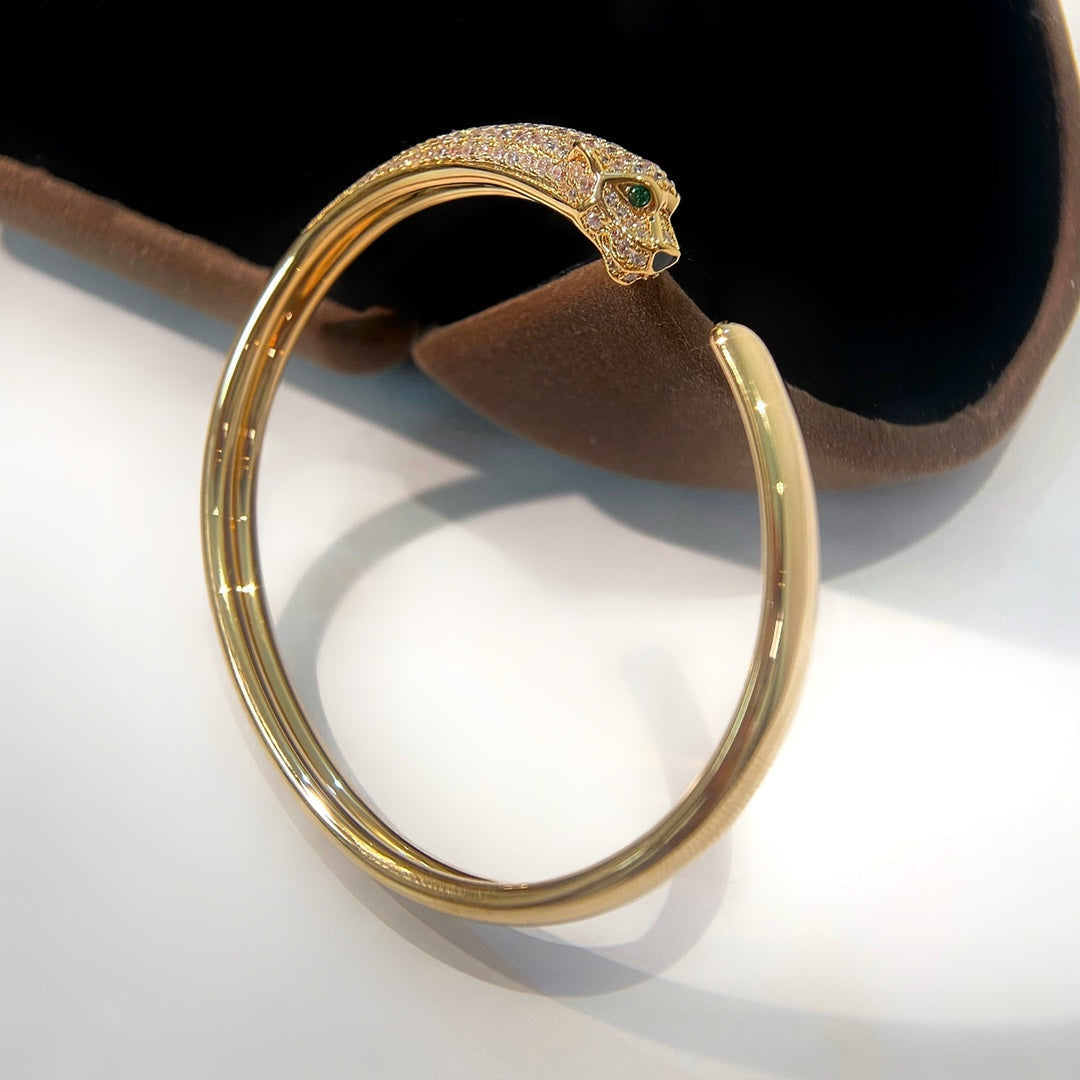 [Luxe Jewelry]PANTHERE GOLD DIAMOND OPEN BRACELET