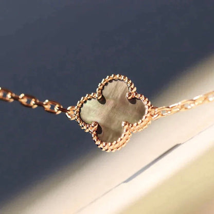[Luxe Jewelry]CLOVER 20 MOTIFS LASER DIAMOND NECKLACE