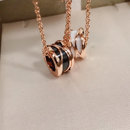 [Luxe Jewelry]ZERO 1 FOUR BAND PINK GOLD CERAMIC
