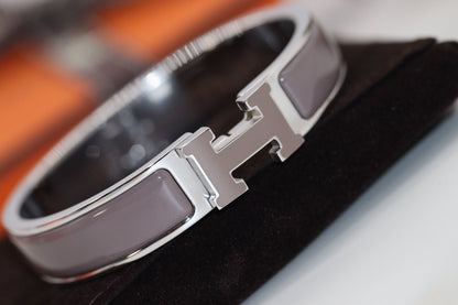 [Luxe Jewelry]H BRACELET 12MM BROWN