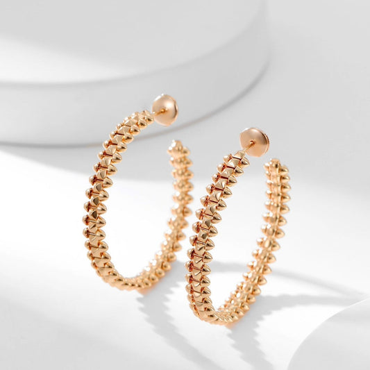 [Luxe Jewelry]CLASH HOOP EARRINGS