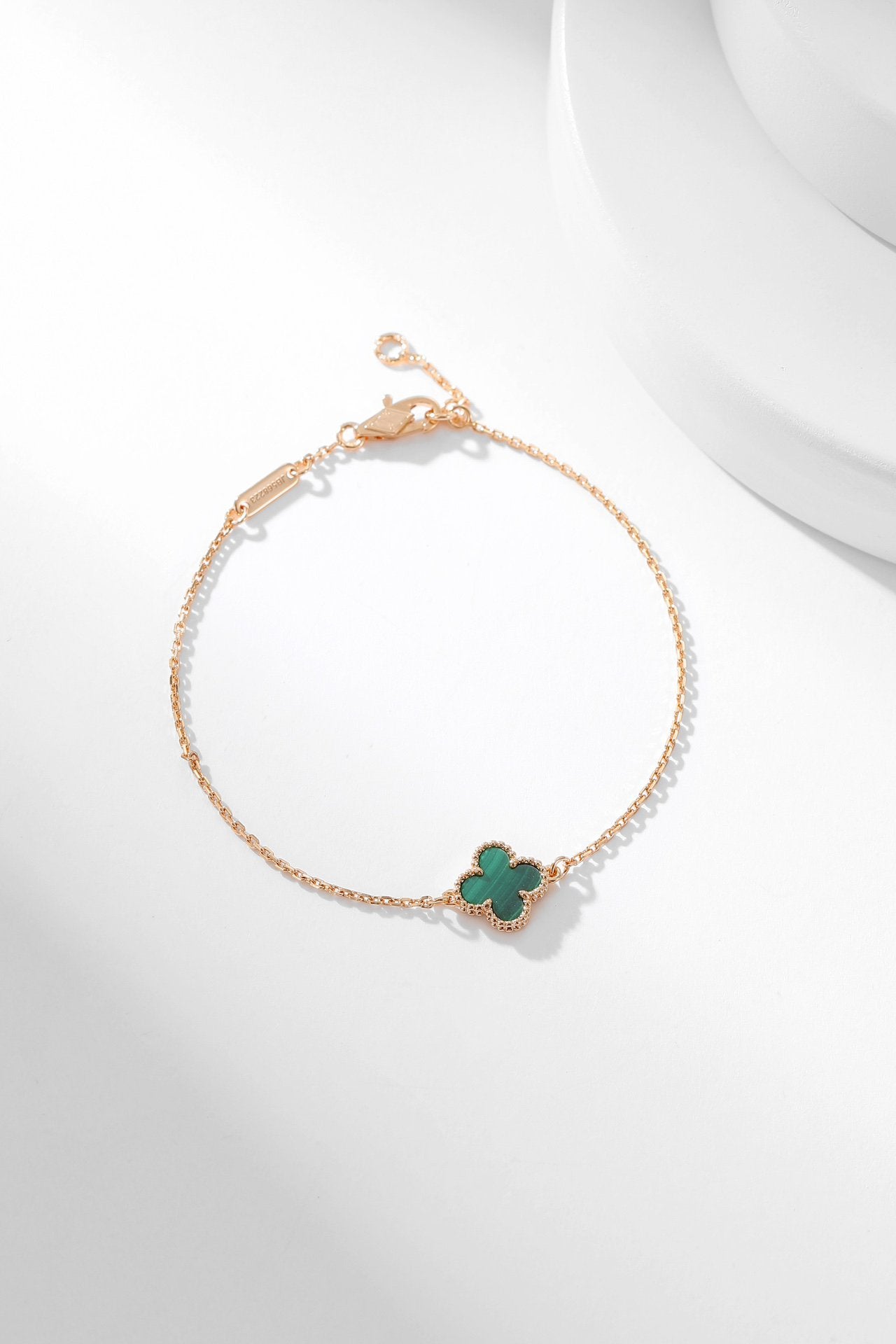 [Luxe Jewelry]CLOVER BRACELET MALACHITE 1 MOTIF