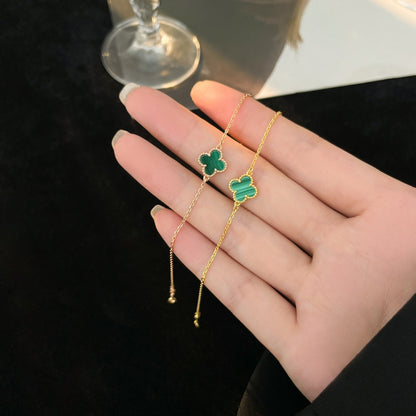 [Luxe Jewelry]CLOVER BRACELET MALACHITE 1 MOTIF