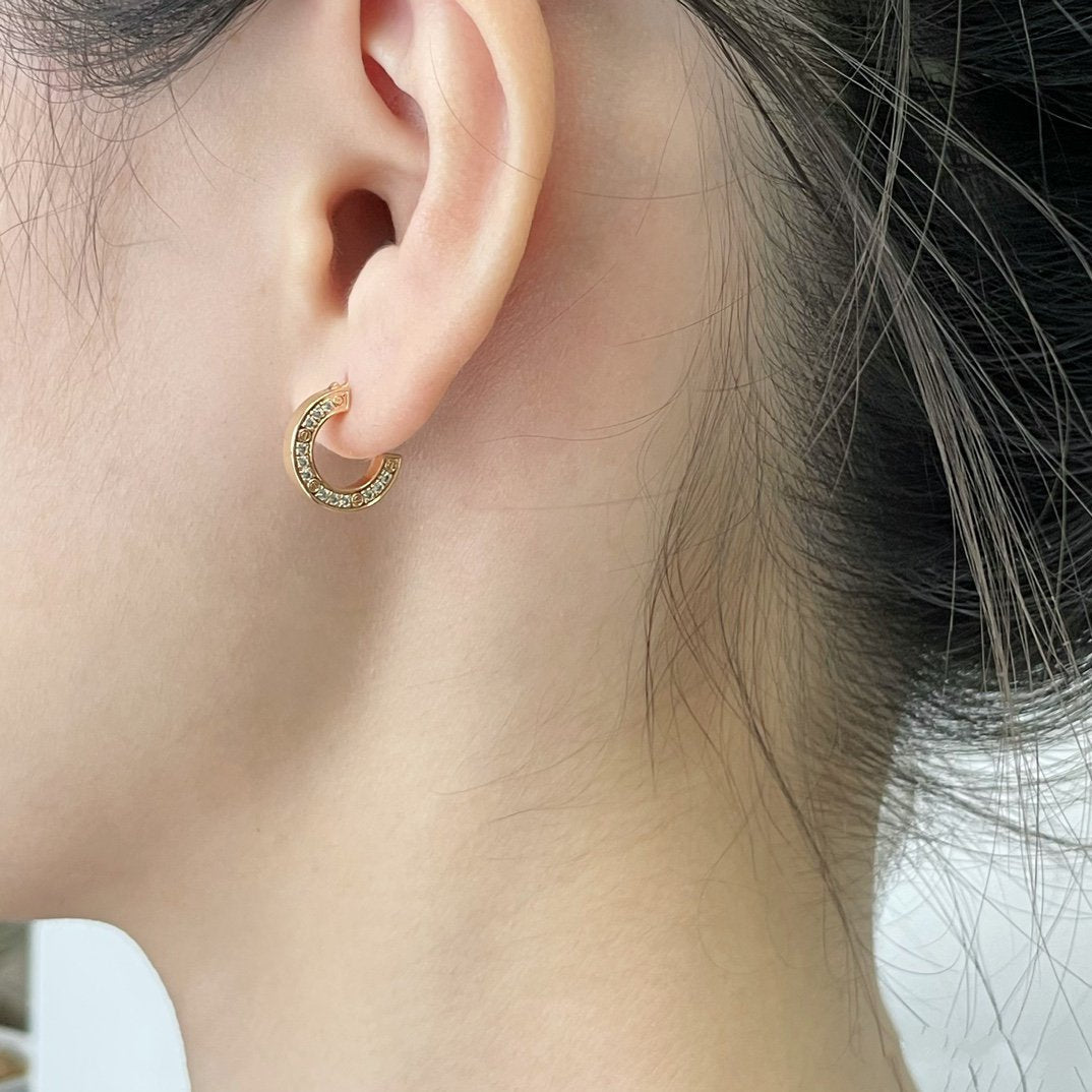 [Luxe Jewelry]LOVE DIAMOND EARRINGS