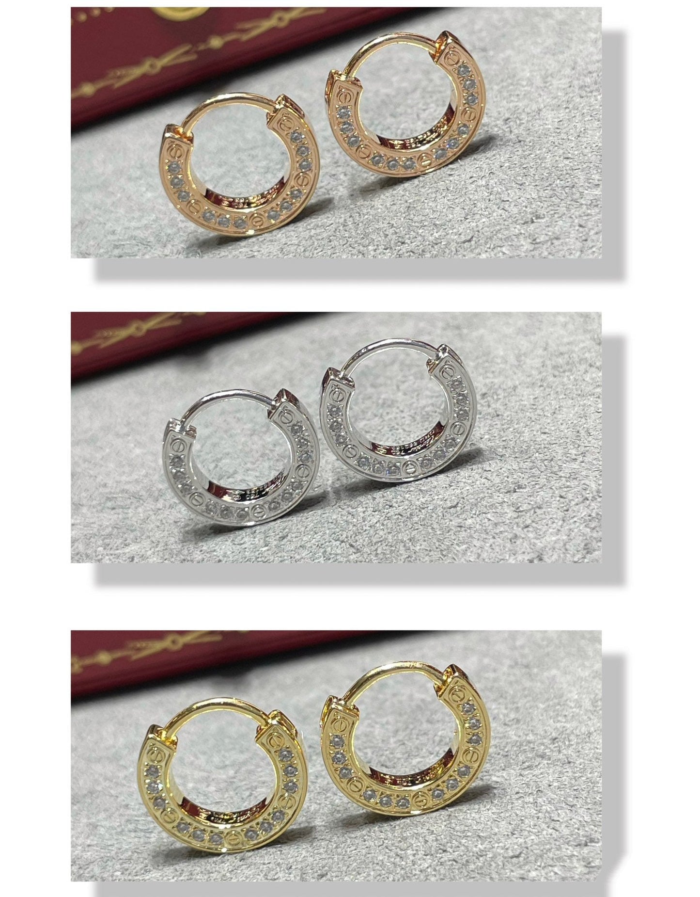 [Luxe Jewelry]LOVE DIAMOND EARRINGS
