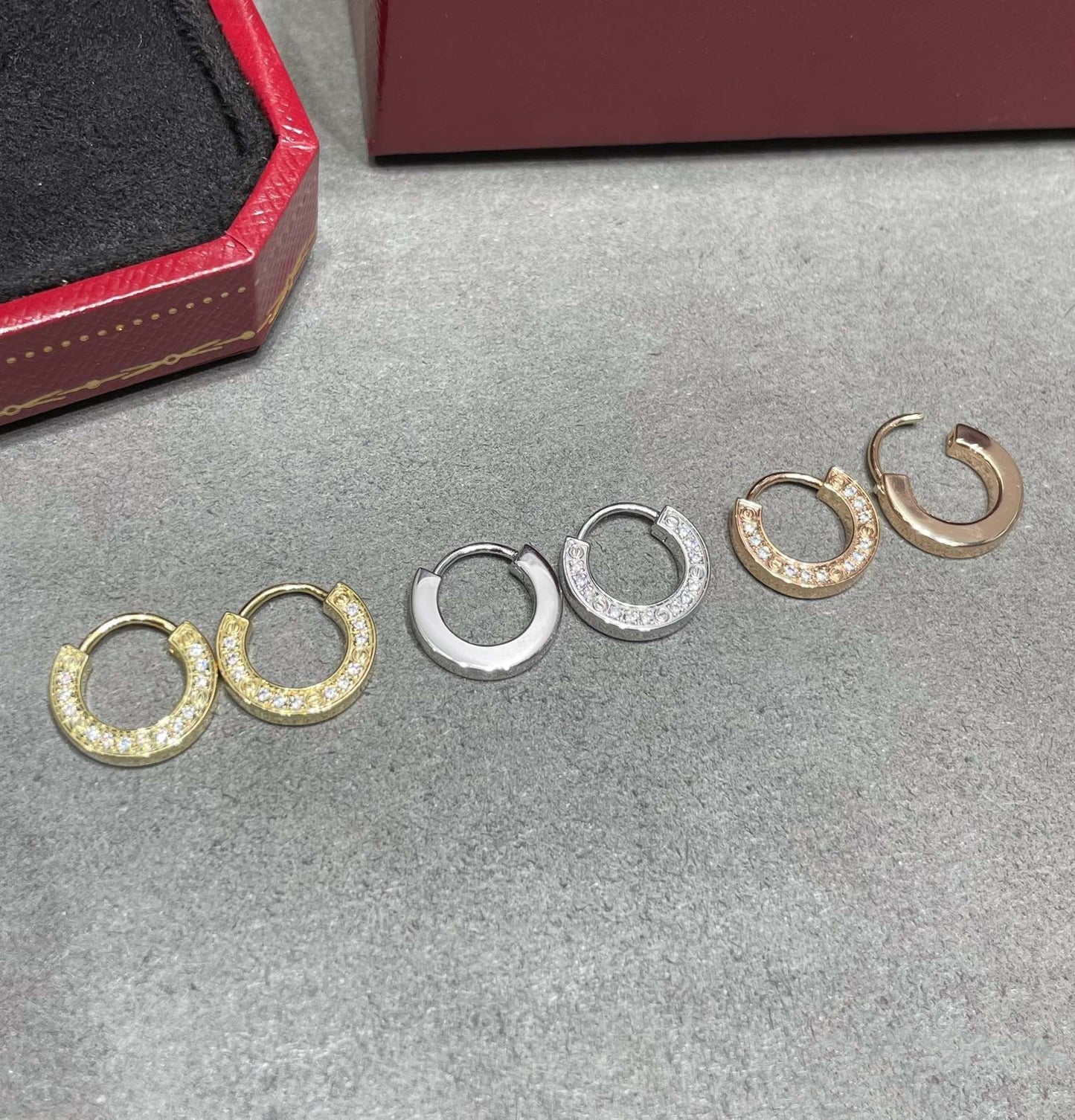 [Luxe Jewelry]LOVE DIAMOND EARRINGS