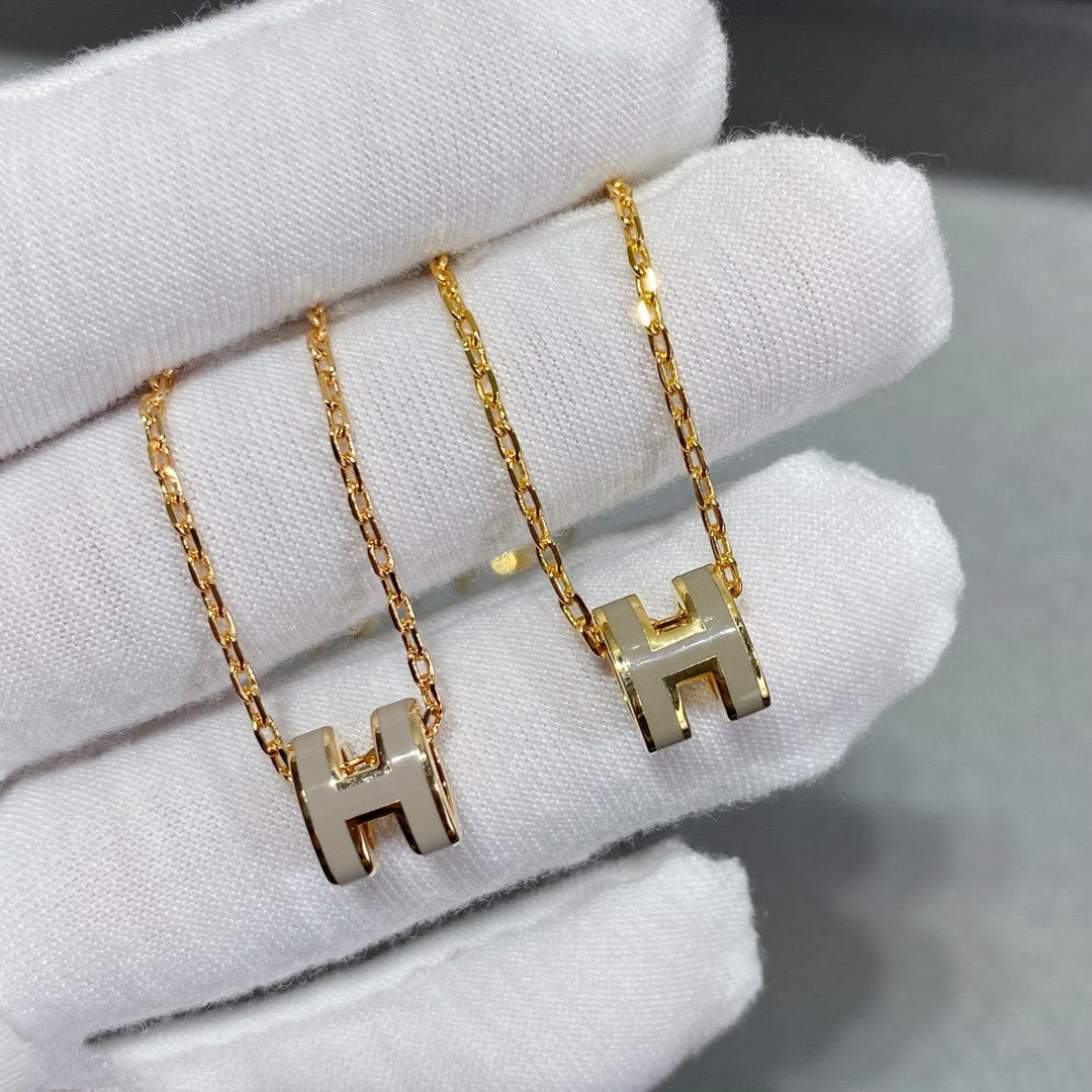 [Luxe Jewelry]MINI POP H NECKLACE