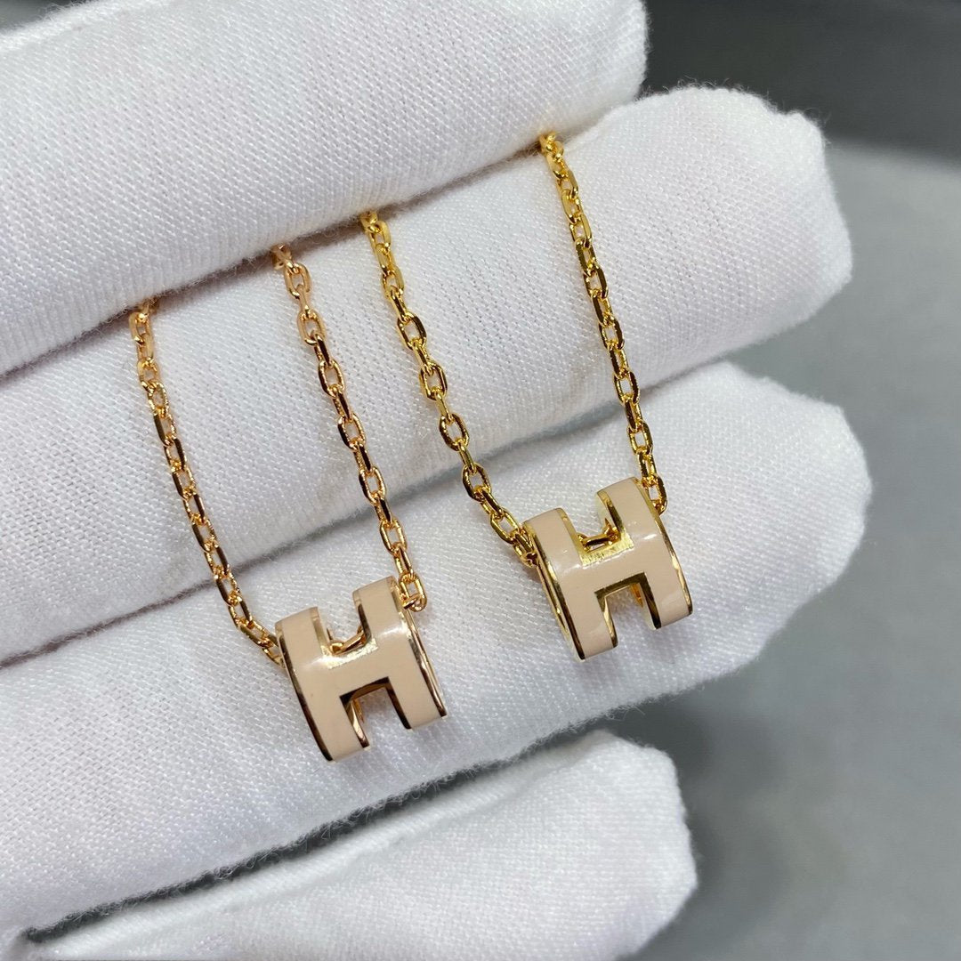 [Luxe Jewelry]MINI POP H NECKLACE