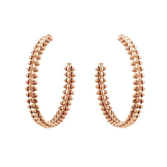 [Luxe Jewelry]CLASH LARGE HOOP EARRINGS