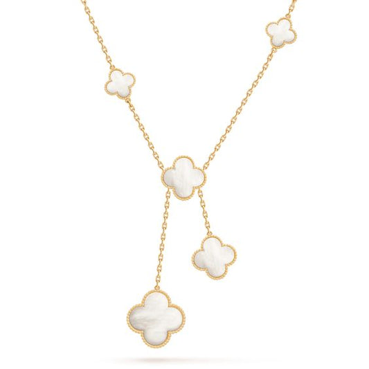 [Luxe Jewelry]CLOVER MOTHER OF PEARL NECKLACE 6 MOTIF
