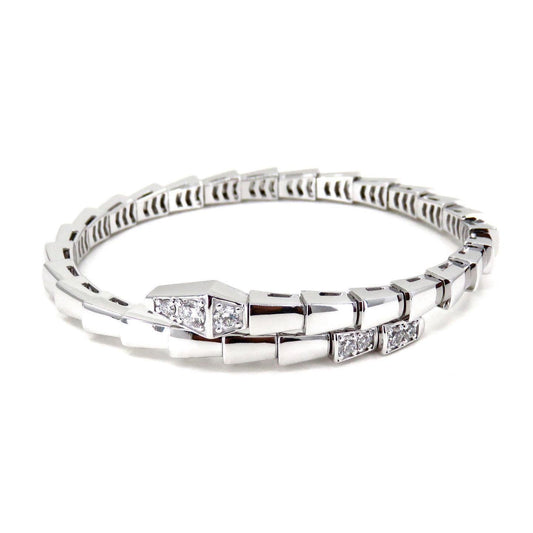 [Luxe Jewelry]SERPENTI BRACELET DIAMONDS SILVER