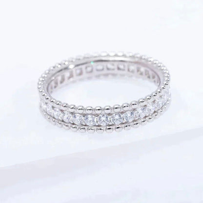 [Luxe Jewelry]PERLEE DIAMOND SILVER RING