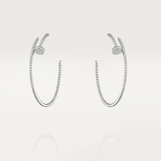 [Luxe Jewelry]JUSTE EARRINGS FULL DIAMONDS 1.8MM