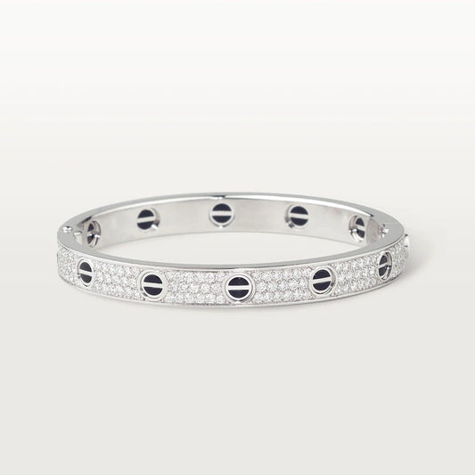 [Luxe Jewelry]LOVE BRACELET 6.1MM DIAMOND-PAVED CERAMIC