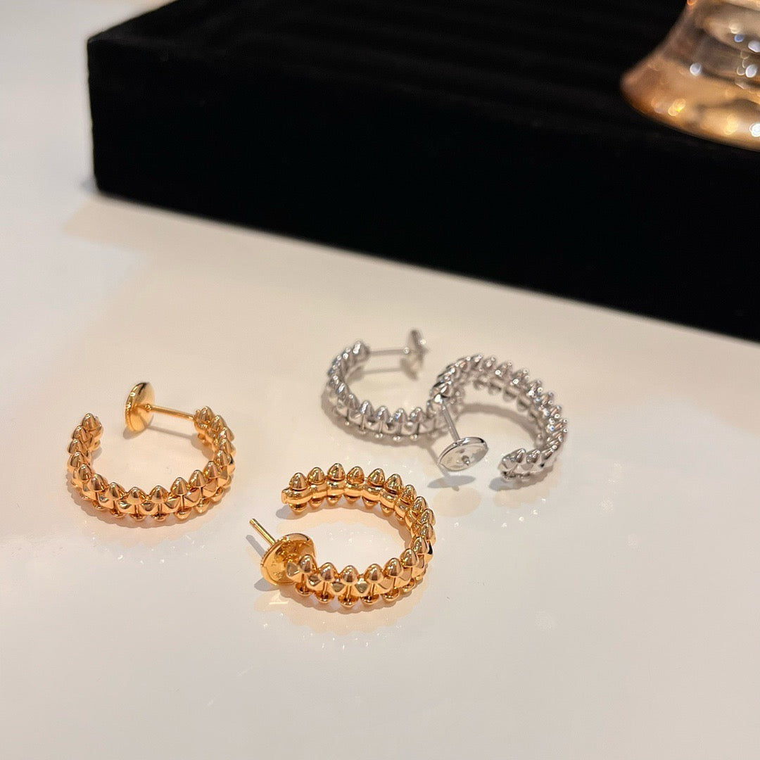 [Luxe Jewelry]CLASH SMALL HOOP EARRINGS