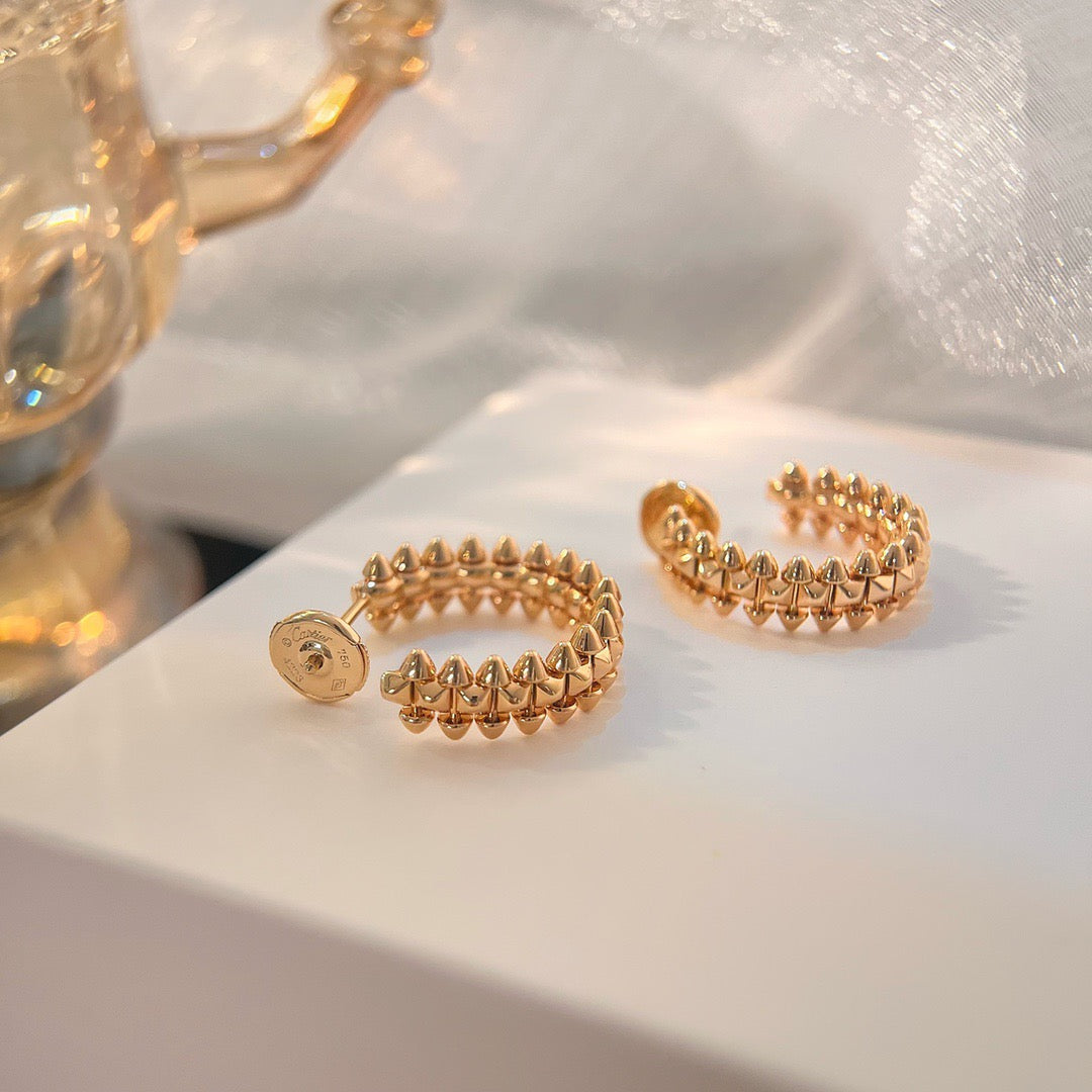 [Luxe Jewelry]CLASH SMALL HOOP EARRINGS