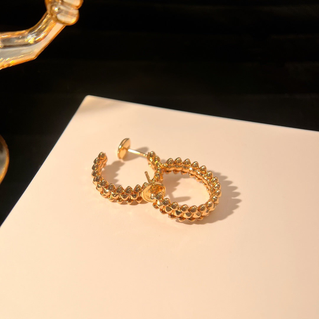 [Luxe Jewelry]CLASH SMALL HOOP EARRINGS