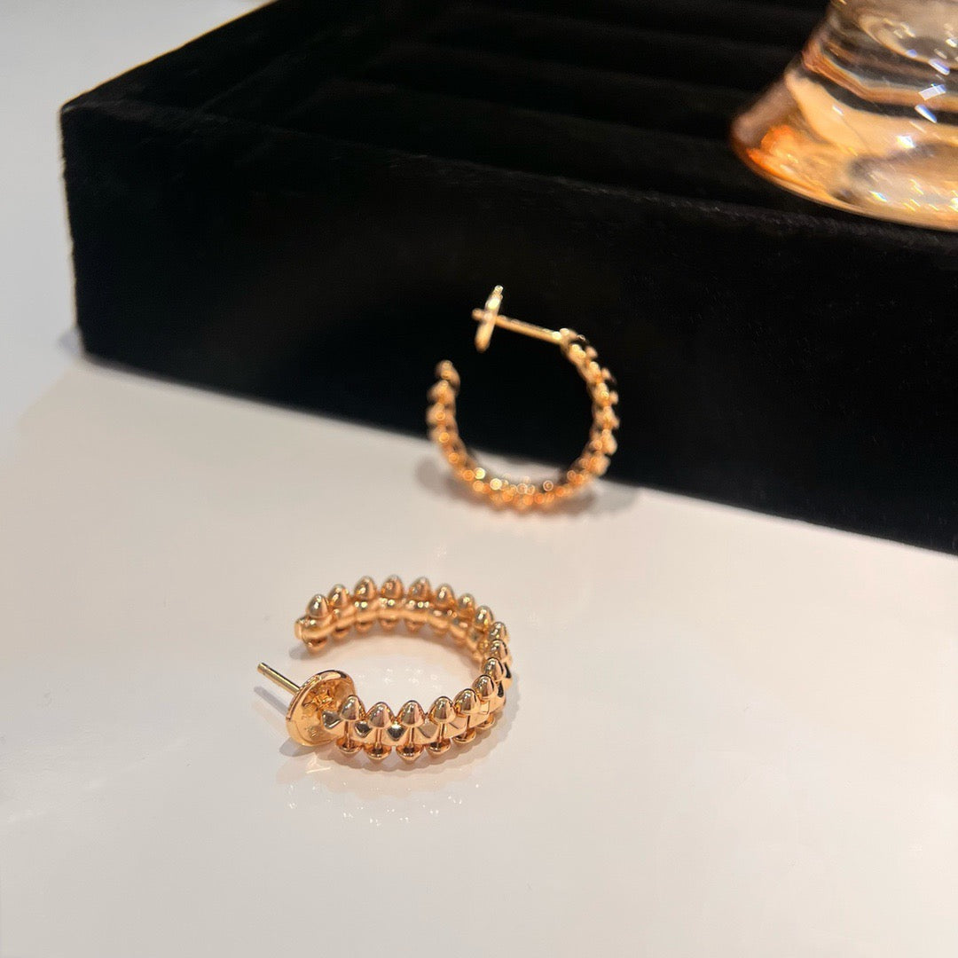 [Luxe Jewelry]CLASH SMALL HOOP EARRINGS