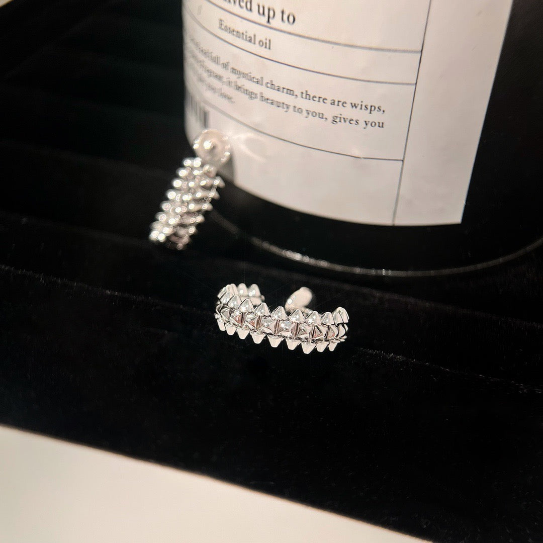 [Luxe Jewelry]CLASH SMALL HOOP EARRINGS
