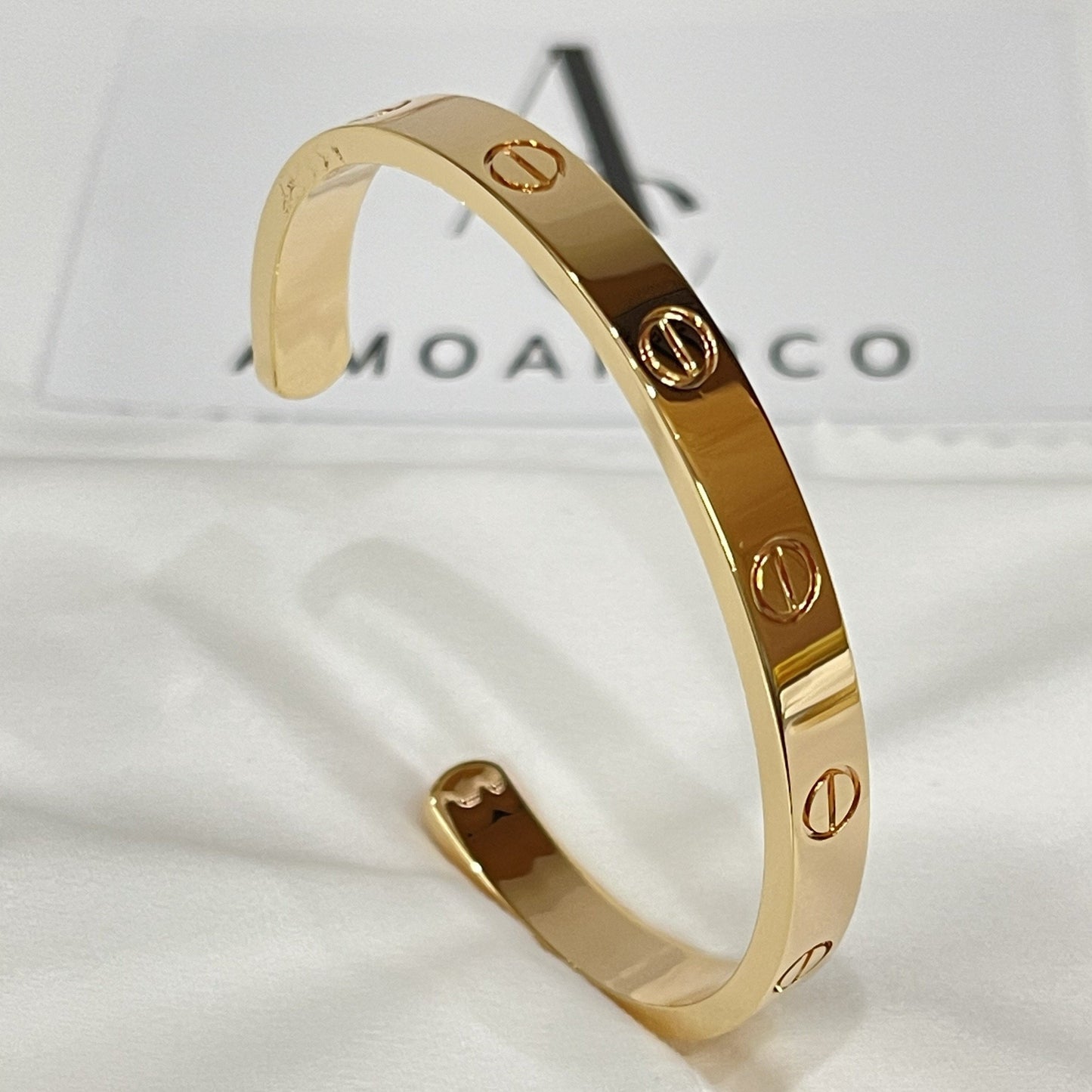[Luxe Jewelry]LOVE BRACELET 6.1MM OPEN CUFF