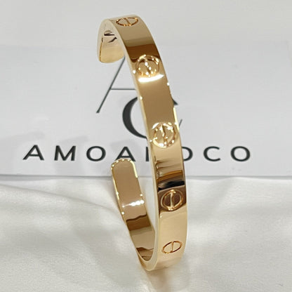 [Luxe Jewelry]LOVE BRACELET 6.1MM OPEN CUFF