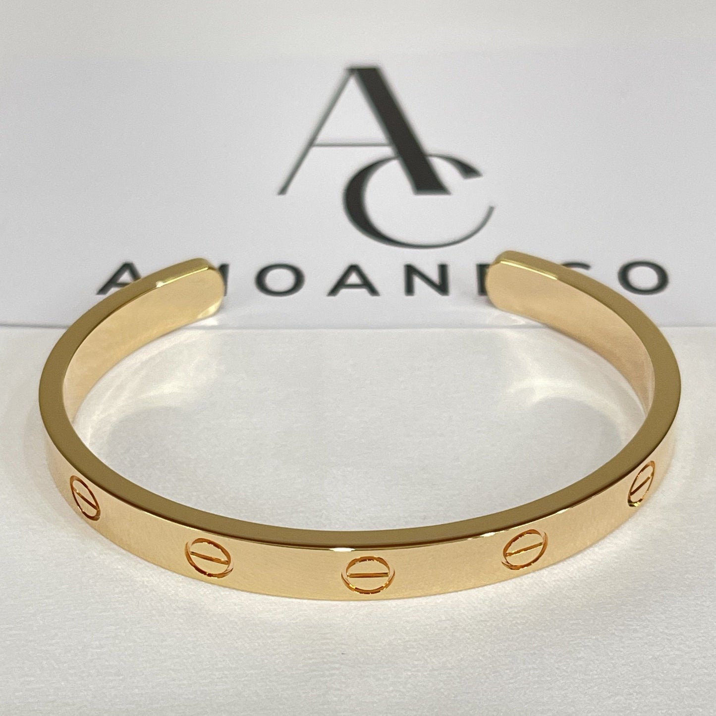 [Luxe Jewelry]LOVE BRACELET 6.1MM OPEN CUFF