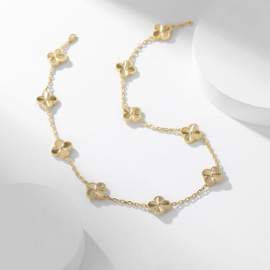 [Luxe Jewelry]CLOVERS THE 10-MOTIFS LASER NECKLACE