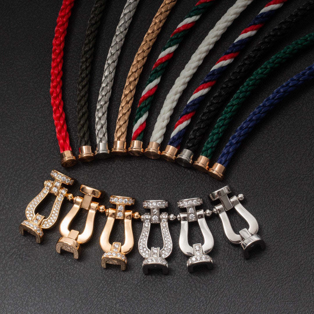 [Luxe Jewelry]FORCE LARGE HORSESHOE NO DIAMOND BRACELET SILVER
