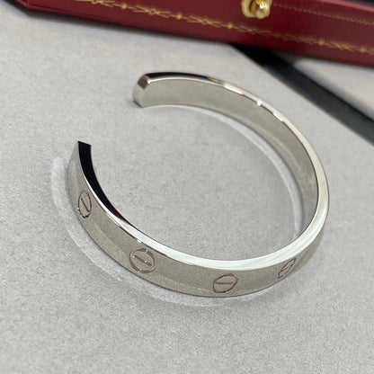 [Luxe Jewelry]LOVE BRACELET 6.1MM 1 DIAMOND OPEN CUFF